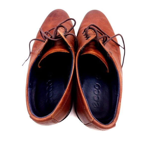 Ecco Fusion Derby Shoe Men’s Size 10 EU 44 Brown Oiled  Leather